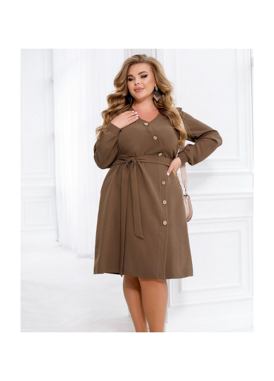 Кофейное платье Liton