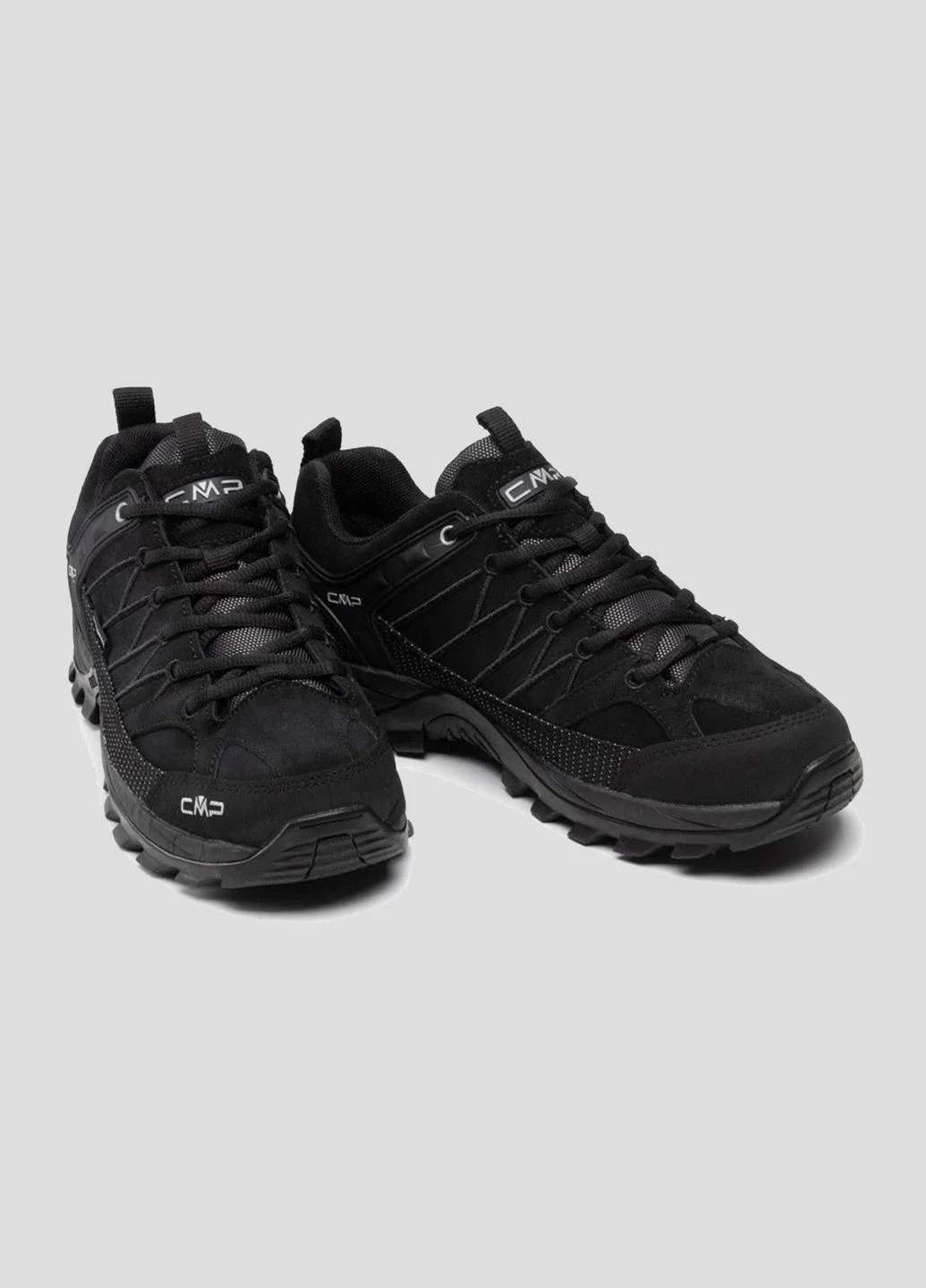 Черные демисезонные черные трекинговые кроссовки rigel low trekking shoes wp CMP