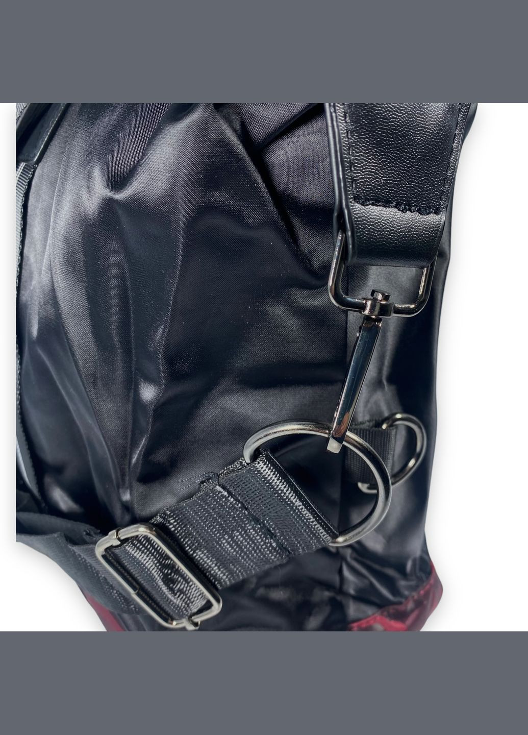 Дорожня універсальна сумка 25 л 1 відділ додаткові кишені нейлон розмір: 45*35*15 см чорнобордовий Feifanlituo (286421509)