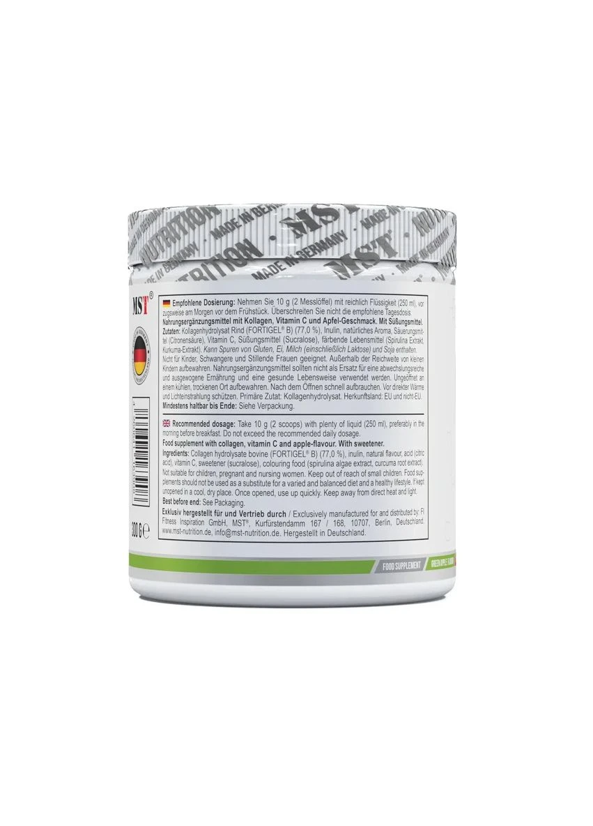 Пептиди колагену Collagen Peptides + Vitamin C зелене яблуко 300 г MST (361119289)