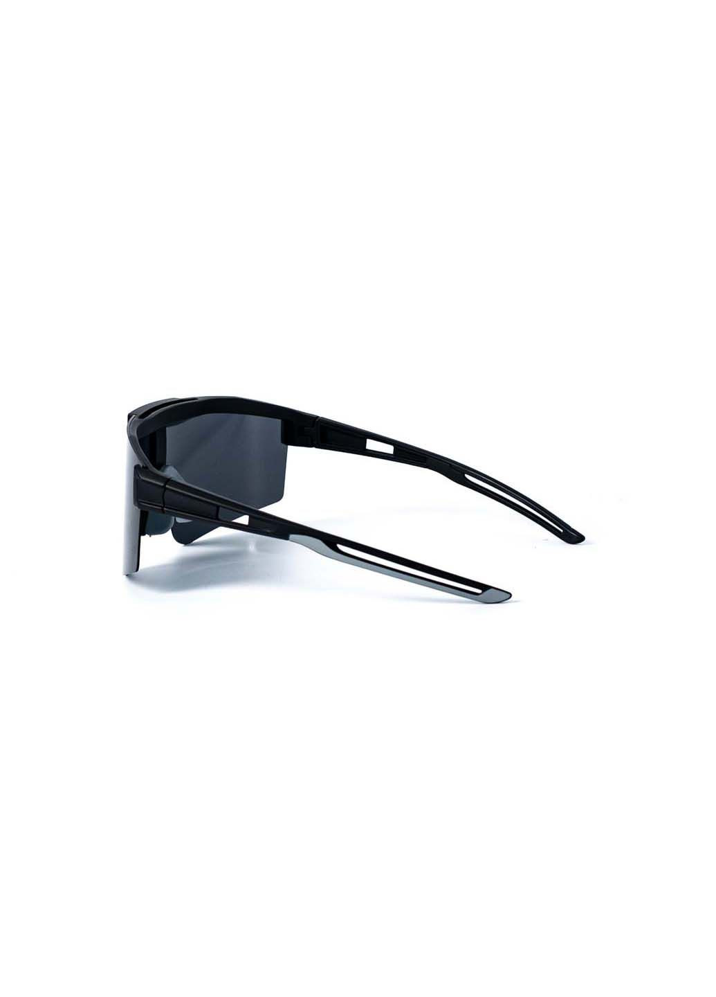 Солнцезащитные очки с поляризацией Маска мужские 388-635 LuckyLOOK (291885883)
