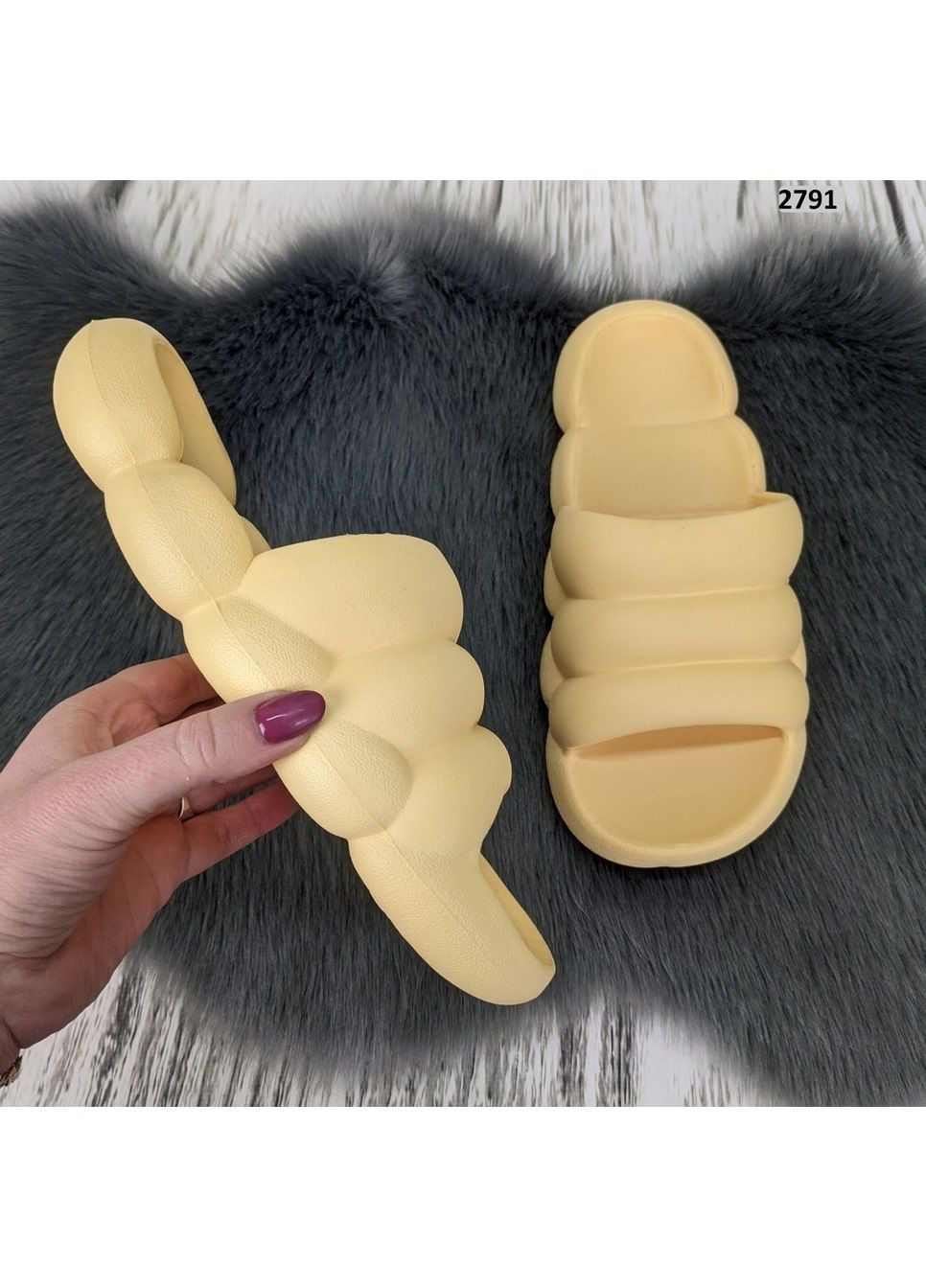 Желтые шлепанцы женские Fashion