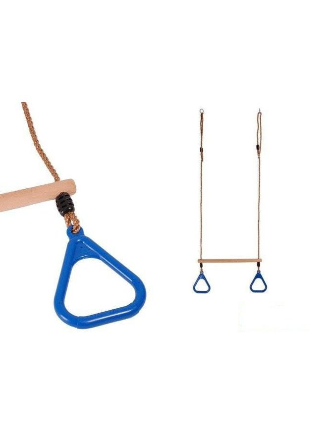 Трапеция 43 см с треугольными кольцами для детской площадки Kruzzel (346533718)