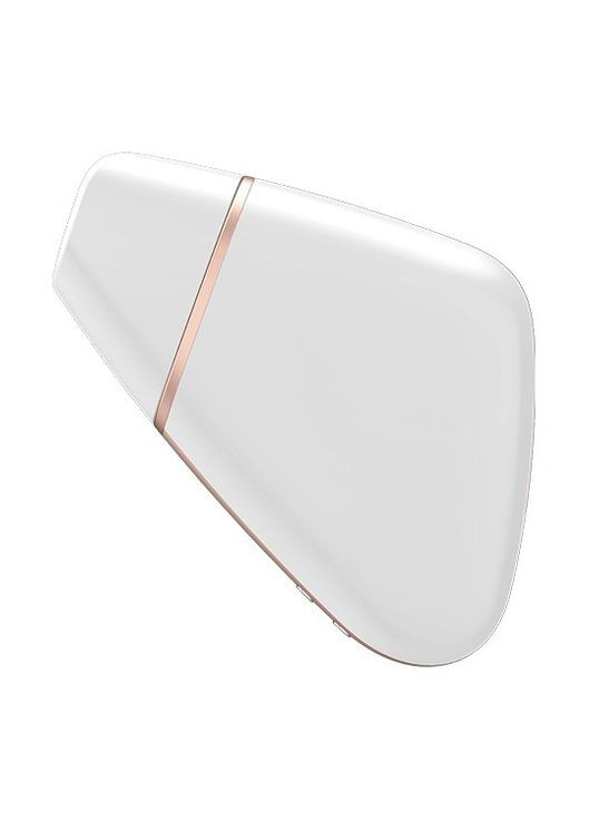 Безконтактний смарт-стимулятор клітора Love Triangle білий Satisfyer (347280260)