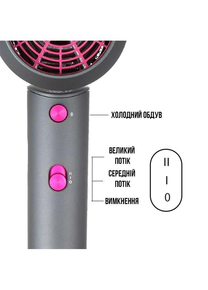 Професійний фен V- для сушіння та укладання волосся, оснащений функцією подачі гарячого та холодного VGR 400 (372444646)