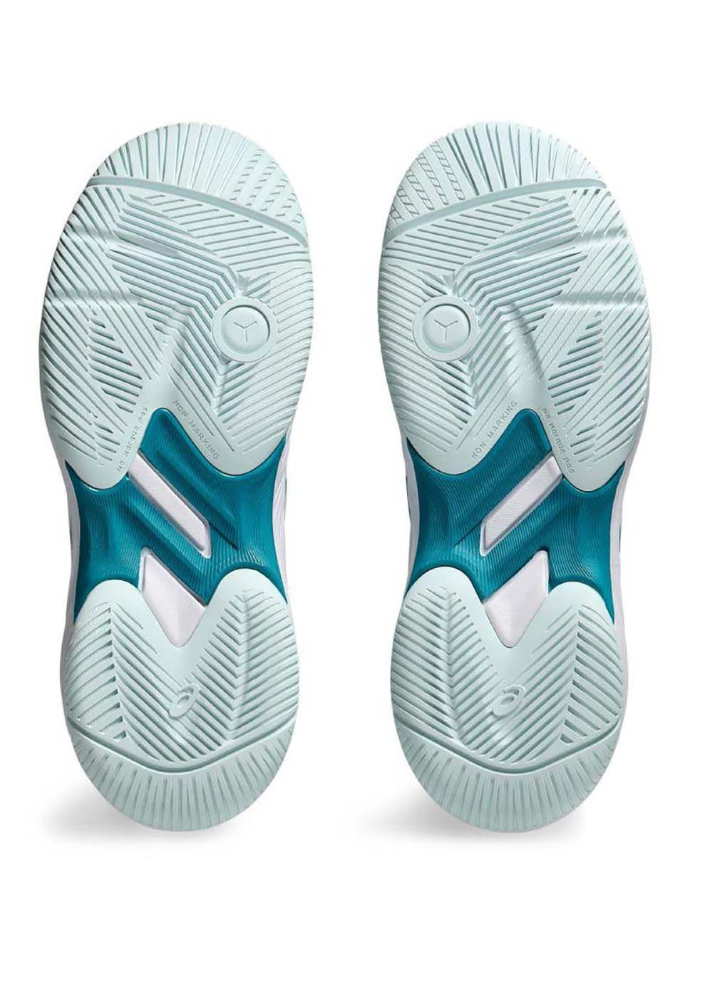 Бірюзові осінні дитячі тенісни кросівки gel-game 9 бірюзовий Asics