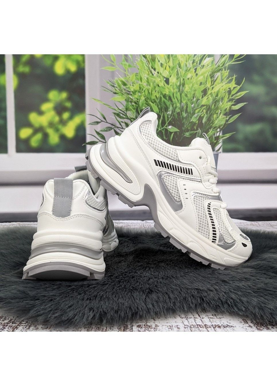 Кроссовки женские Fashion белые демисезоны (323584455)