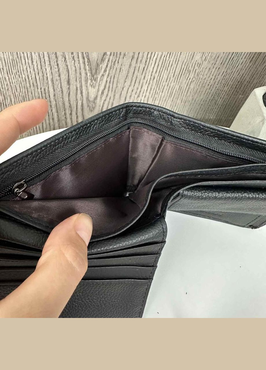 Мужская сумка планшетка + кошелек из натуральной кожи Черный No Brand (301212224)