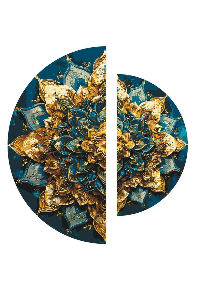 Картина по номерам "Орнамент вечного сияния" OSR1016 с красками металлик Origami (395914494)