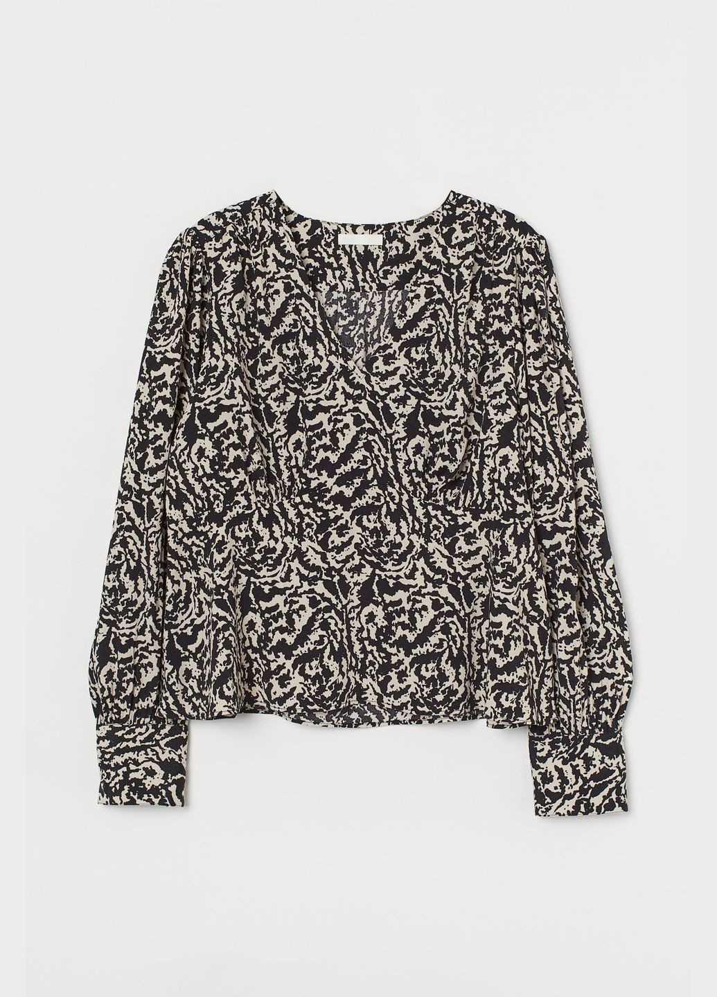 Чорно-біла блуза H&M