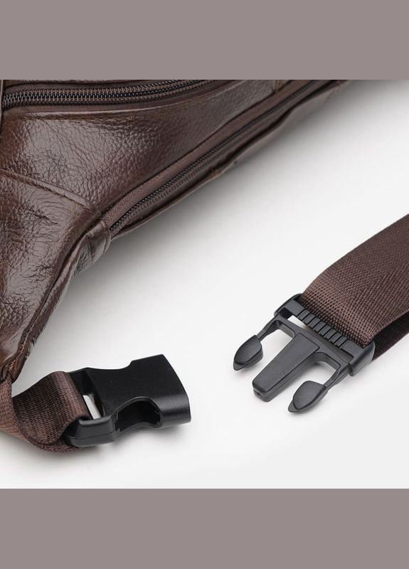 Мужская кожаная сумка на пояс K18015br-brown Keizer (311552956)