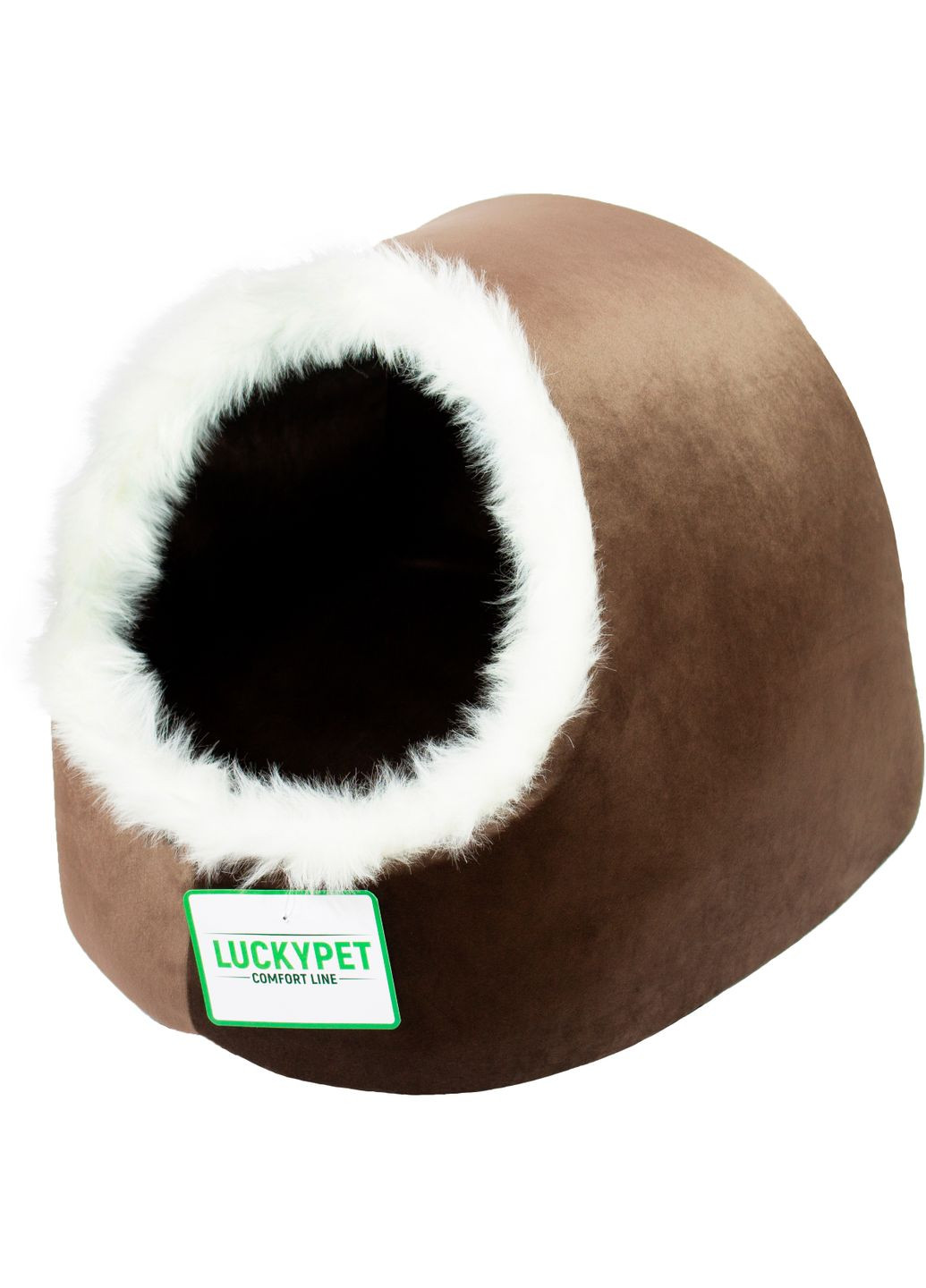 Будка для собак и кошек Амур №2 41х42х37 см Коричневая (4820224215211) Lucky Pet (279565963)