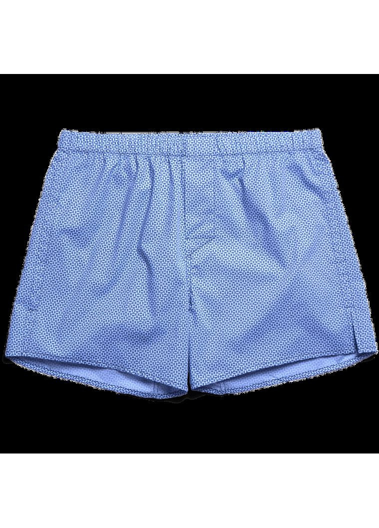 Трусы боксеры из хлопка голубые в узор Sea Diamonds G.LVOV (362206891)