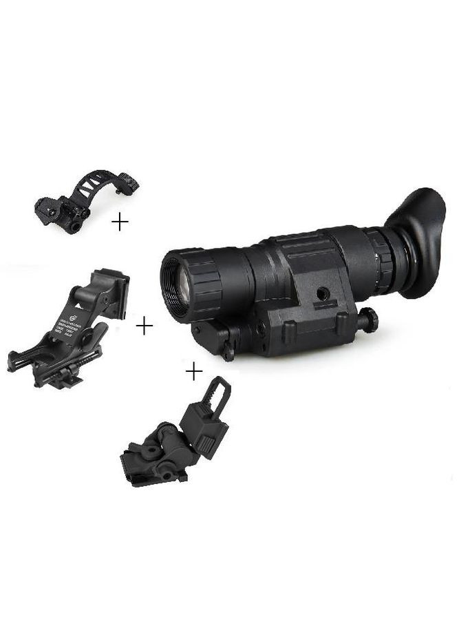 Монокуляр ночного видения PVS-14 с креплениями Mount + крепление Rhino рог + кронштейн FMA L4G24 No Brand (333662438)