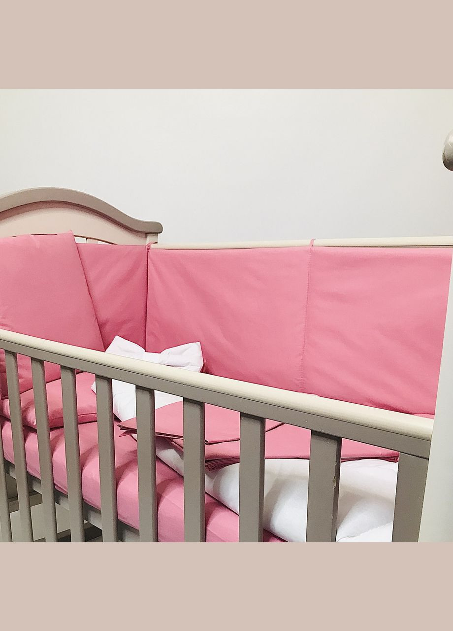 Комплект постельного белья в детскую кровать (постель детская) Розовый бязь 140x110, 120x60, 60x40 см Penetka (323210820)