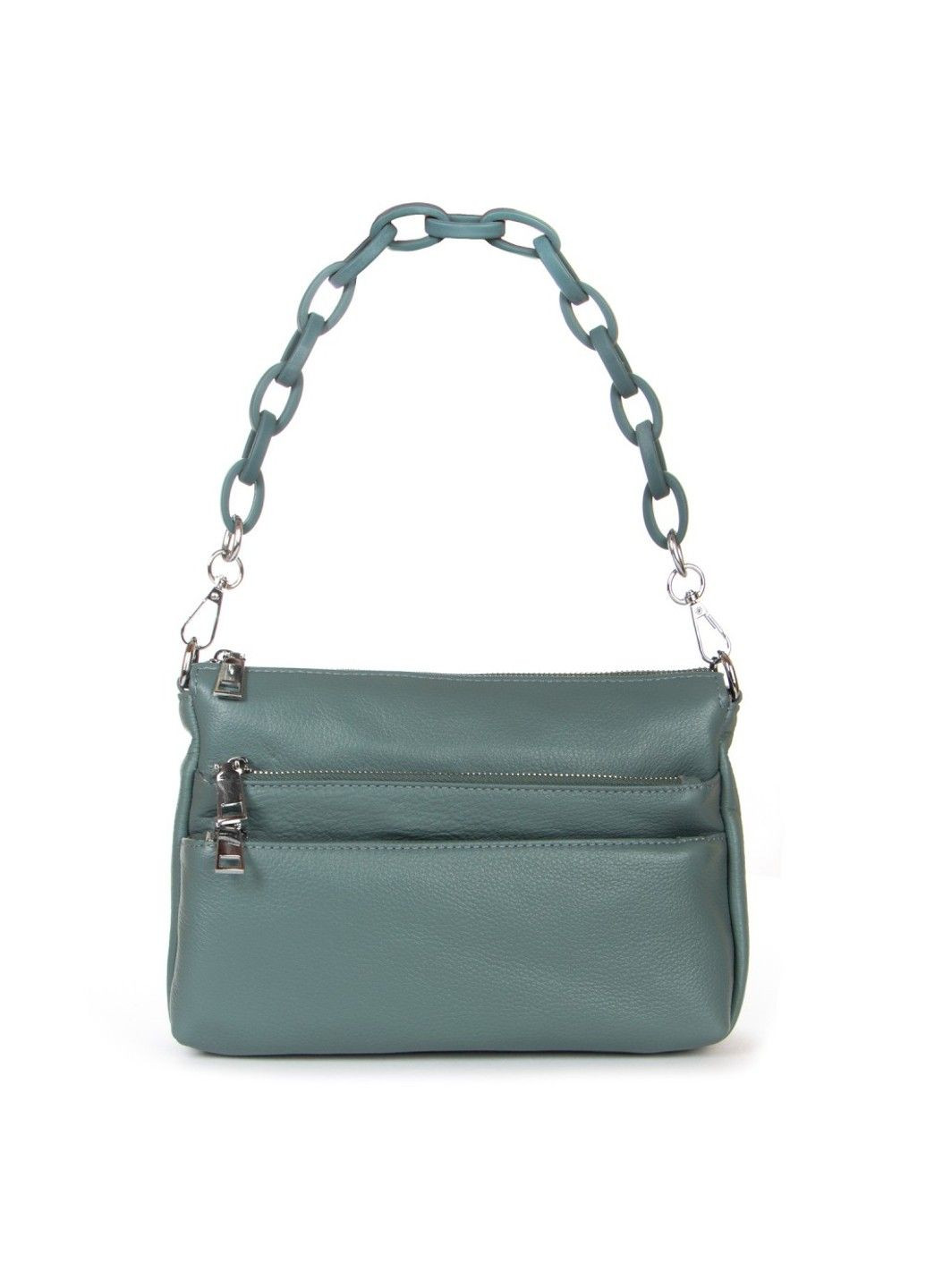 Женская кожаная сумка 3011 blue-green Alex Rai (291682970)