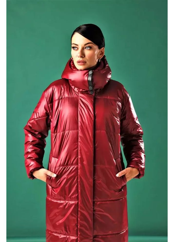 Бордовый демисезонный Пуховик Marshal Wolf