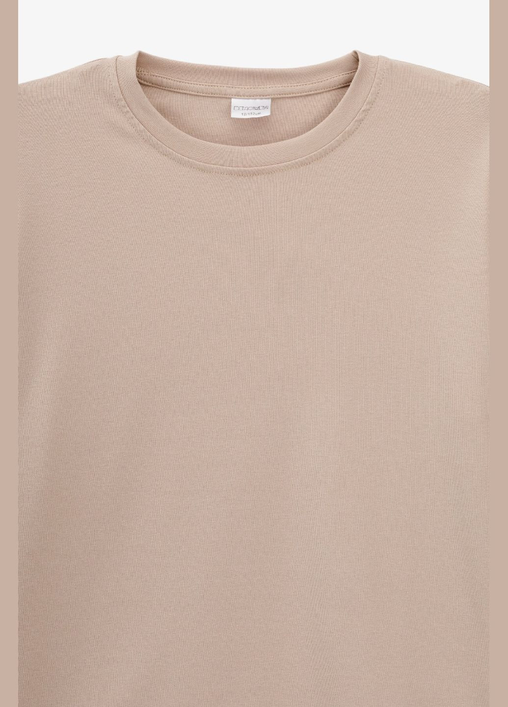 Бежевый демисезонный повседневный лонгслив No Brand однотонный