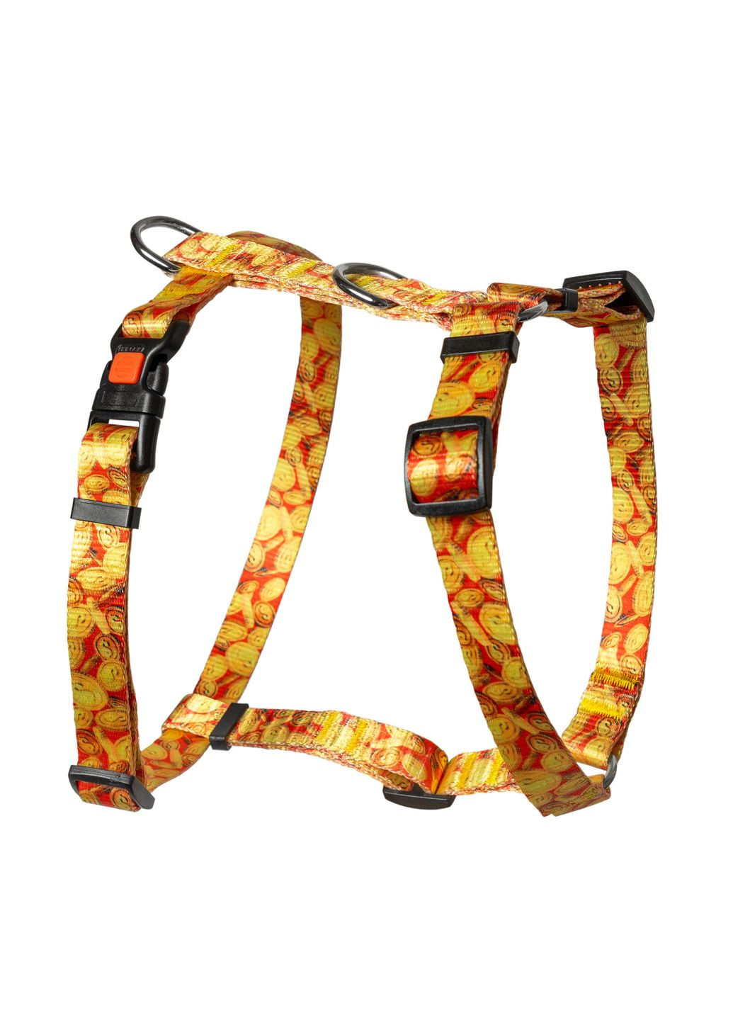 Шлей нейлоновый анатомический с узором MONEY и пластиковой пряжкой 20 мм, А:400-500 мм, В:500-630 мм. Kareline (339075307)