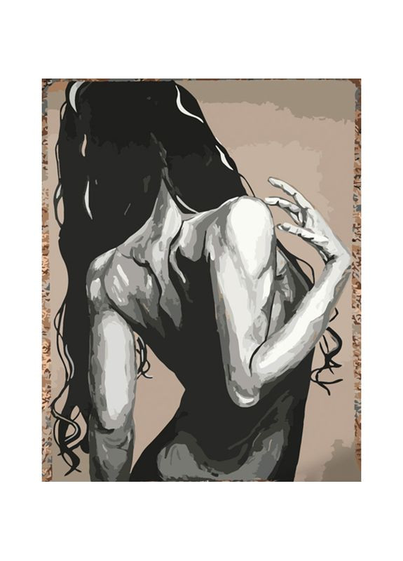 Картина за номерами Преміум Довге волосся розміром 40х50 см (DY352) Strateg (356778110)