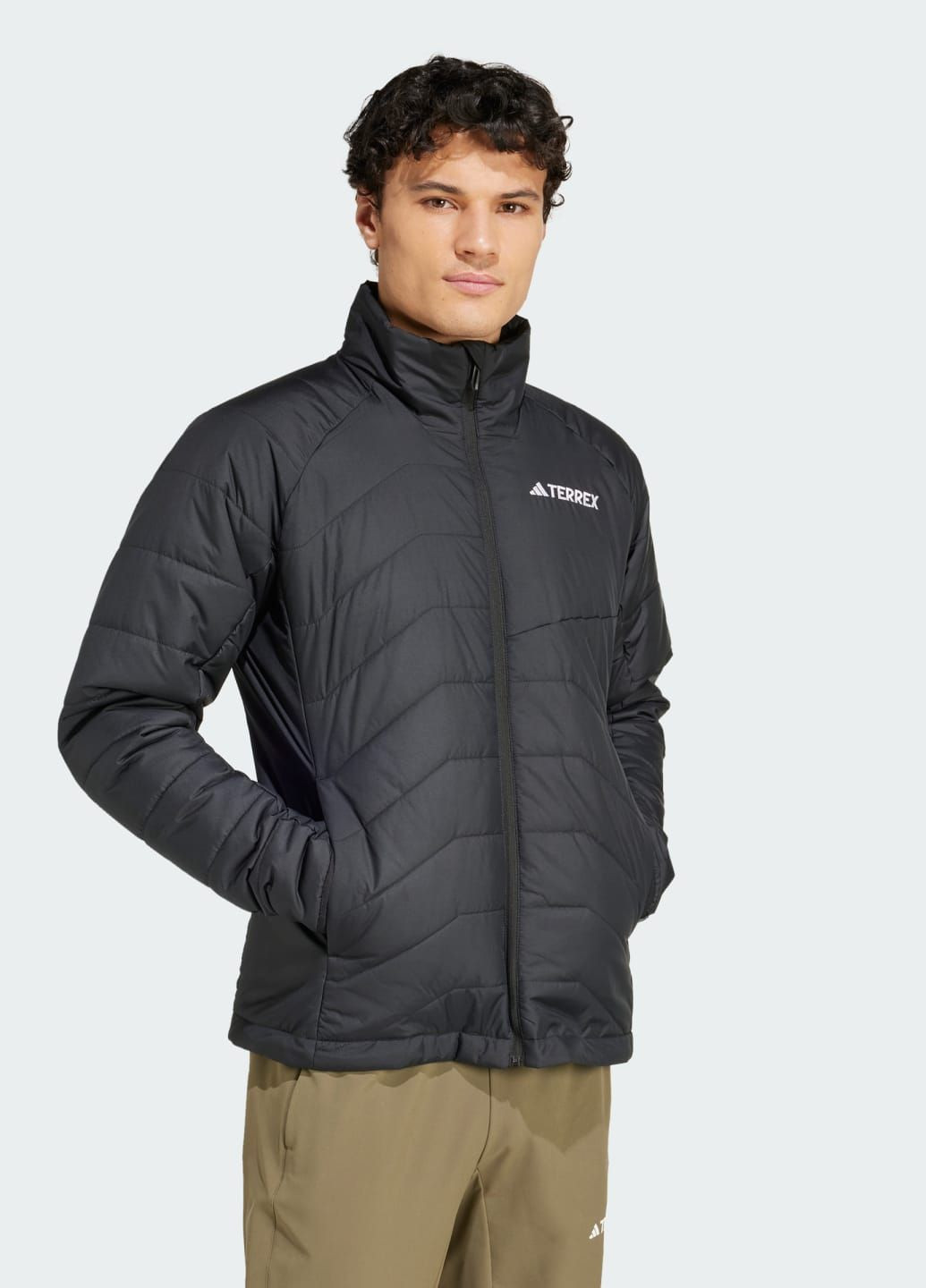 Чорна демісезонна куртка terrex multi synthetic insulated adidas