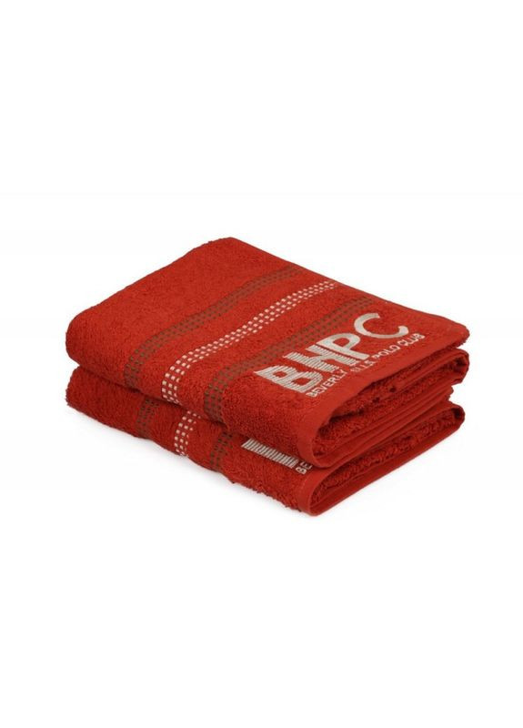 Набор полотенец - 355BHP1263 Botanik Brick Red 50*90 Beverly Hills Polo Club темно-голубой