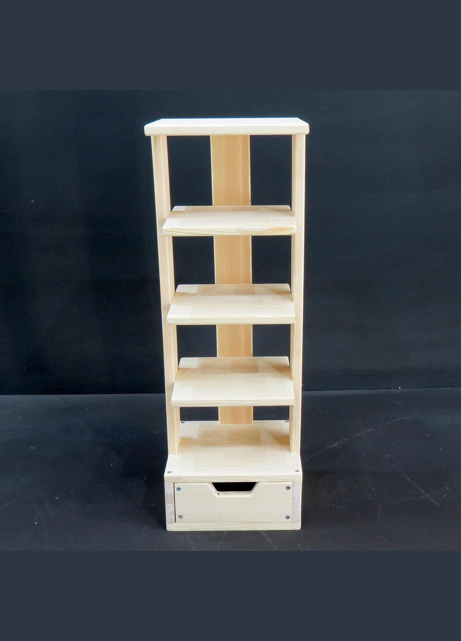 Полка для обуви из дерева Бувре 5 бланже (ПДО-501901) No Brand (327846503)