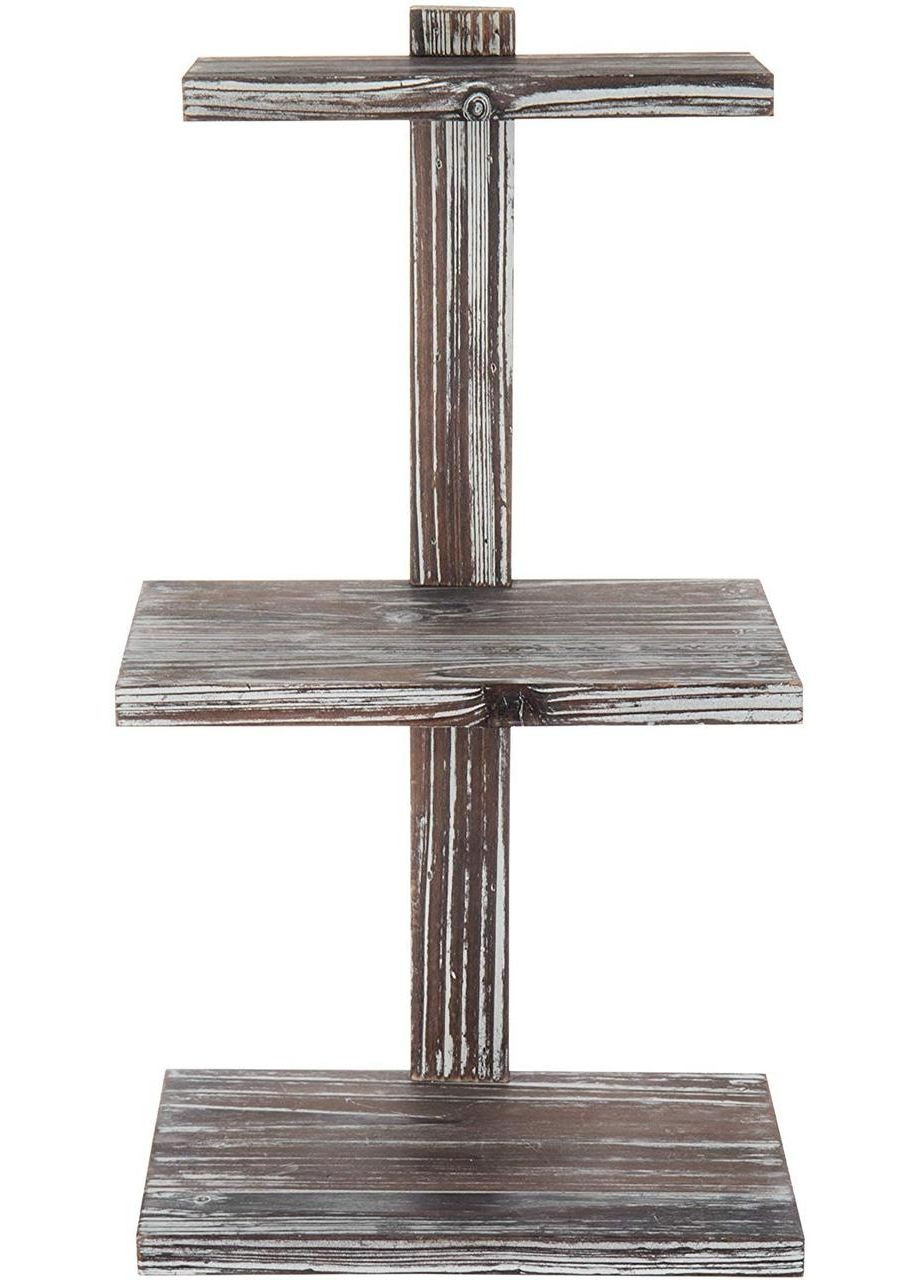 Подставка для десертов из дерева Карамель браш (КИП-000222) No Brand (327868856)