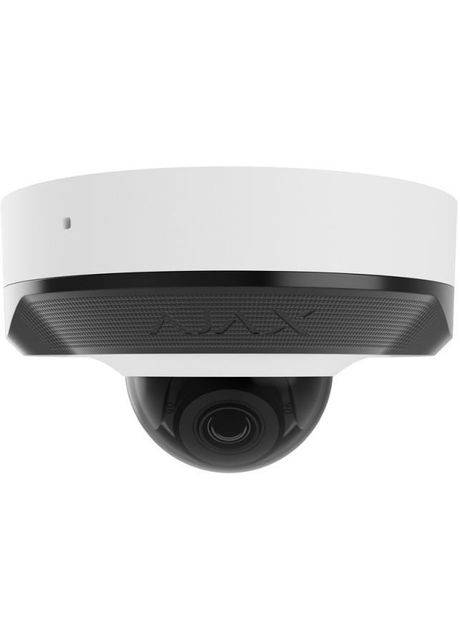 IP-камера проводная DomeCam Mini, 5мп, 2.8мм, Poe, True WDR, IP 65, ИК 30м, аудио, угол обзора 100° до 110°, мини купольная, белая Ajax (314747322)