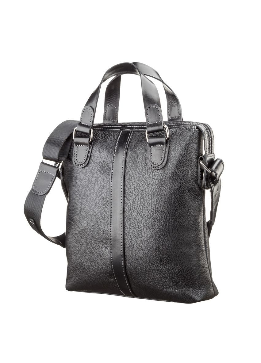 Сумка мужская 11114 кожаная Черная Shvigel (298566536)