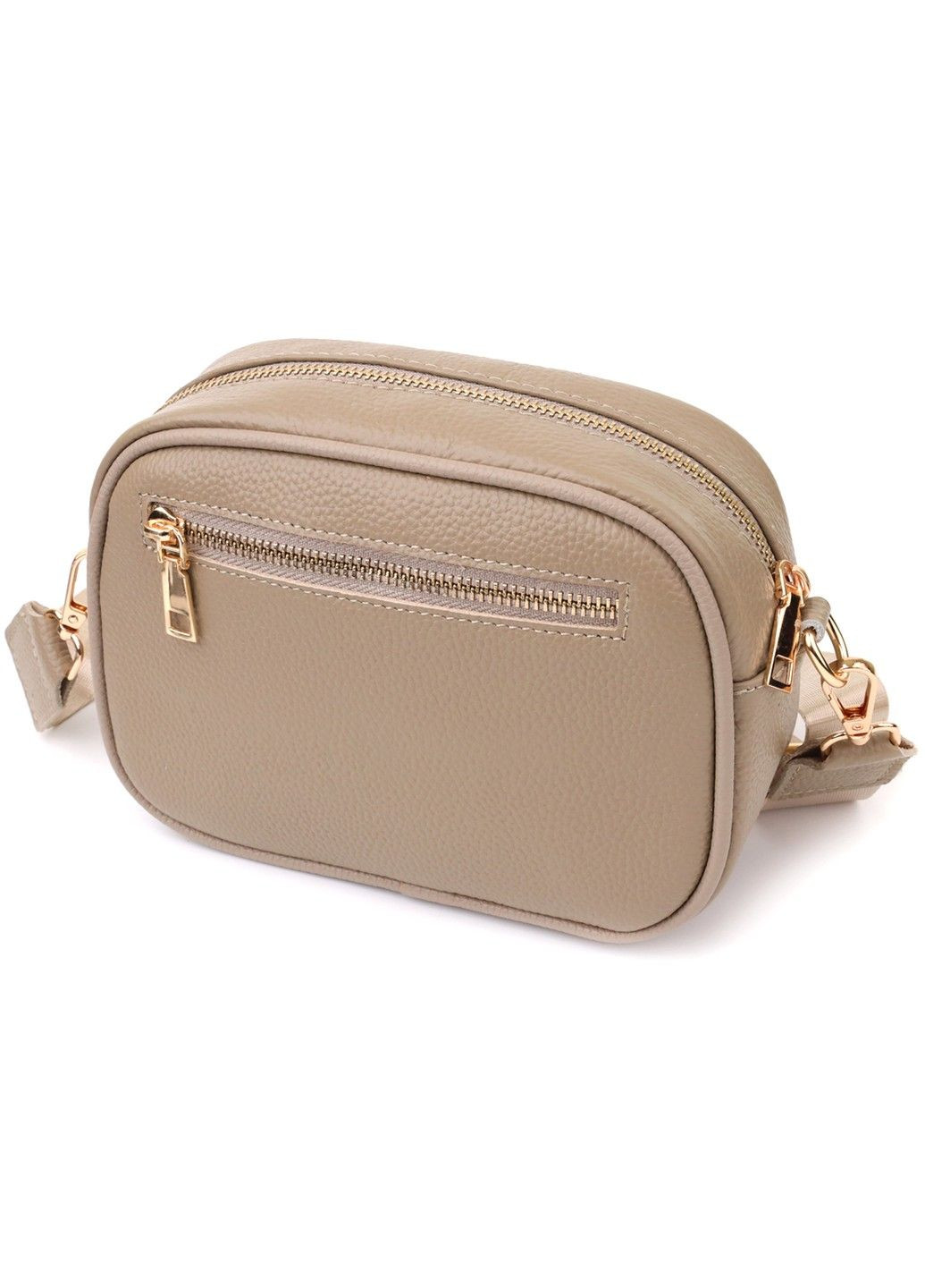 Жіноча сумка на кожен день з натуральної шкіри 22901 Бежевий Vintage (356452093)