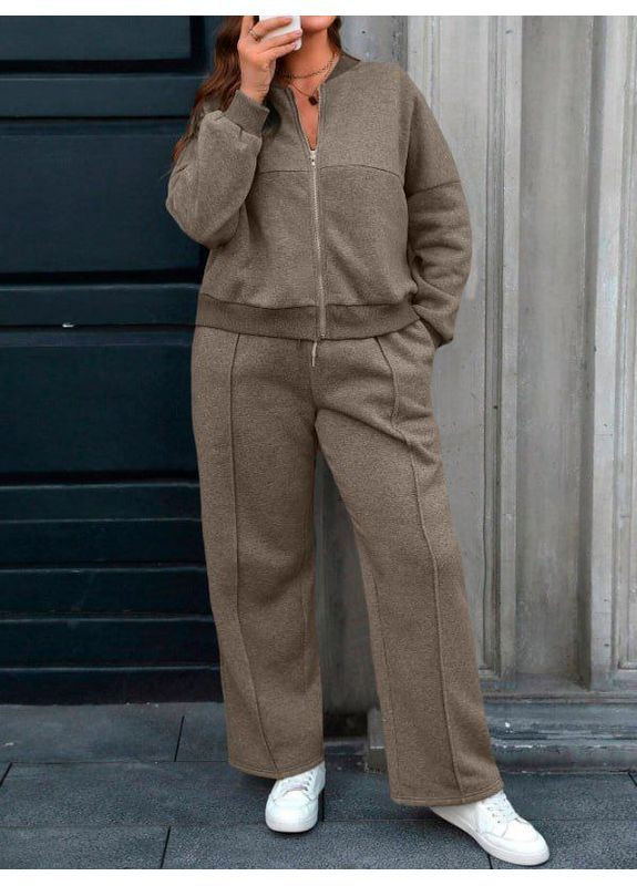 Костюм тринитка на флісі штани прямі та кофта на блискавці Україна (364924318)