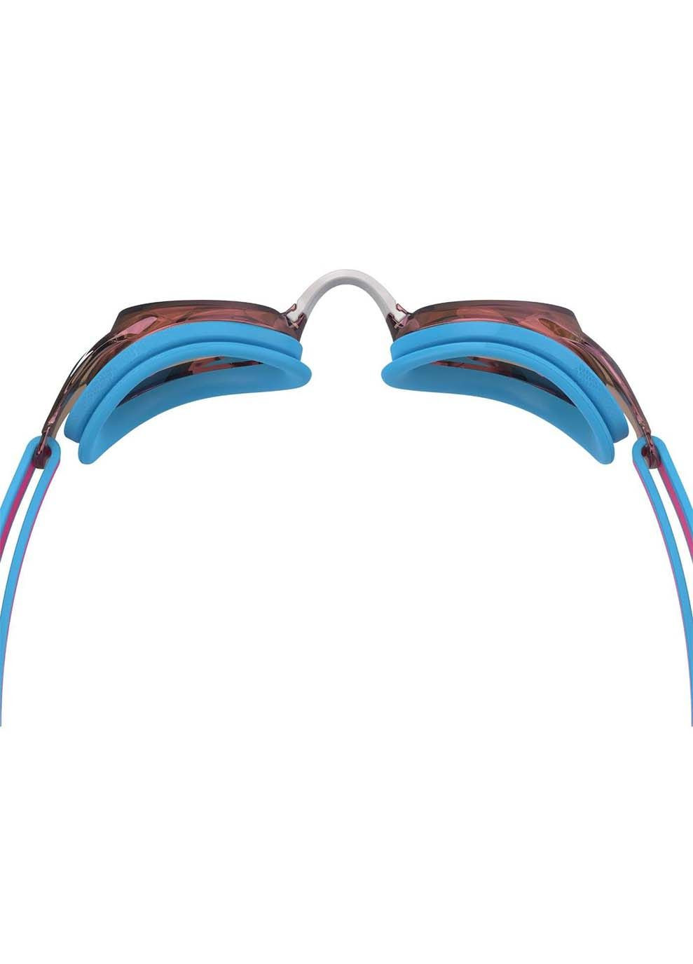 Детские Очки для плавания JUNIOR VANQUISHER 3.0 MIRROR Розовый, Голубой Speedo (367601821)