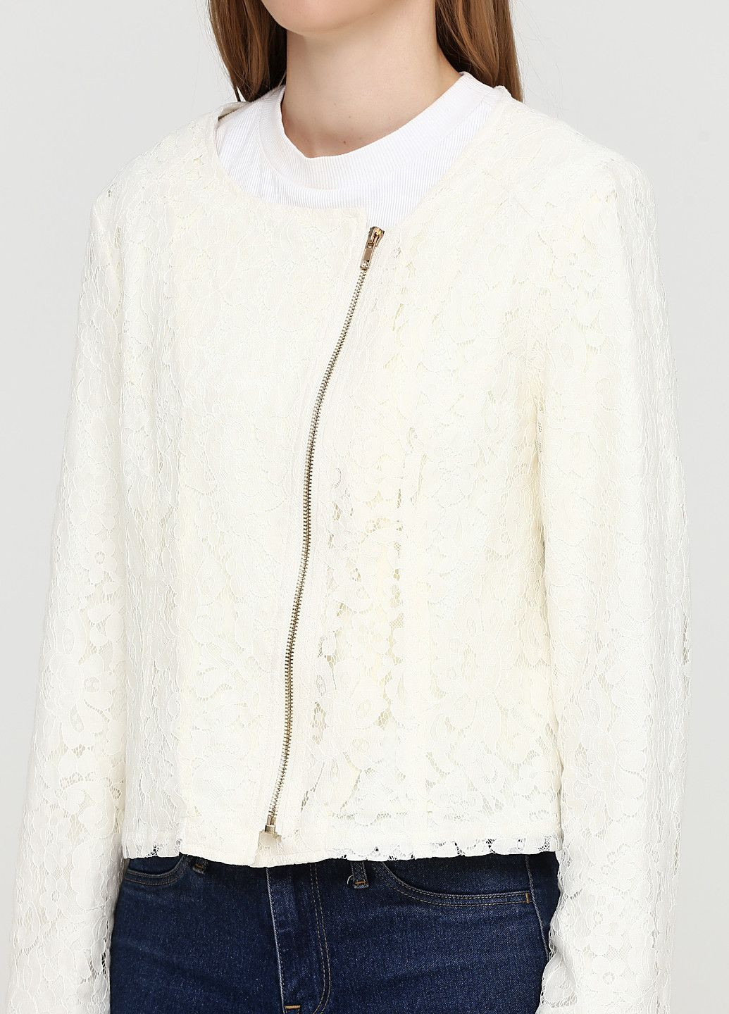 Молочна демісезонна куртка p15cgc1771o5 молочний Kocca