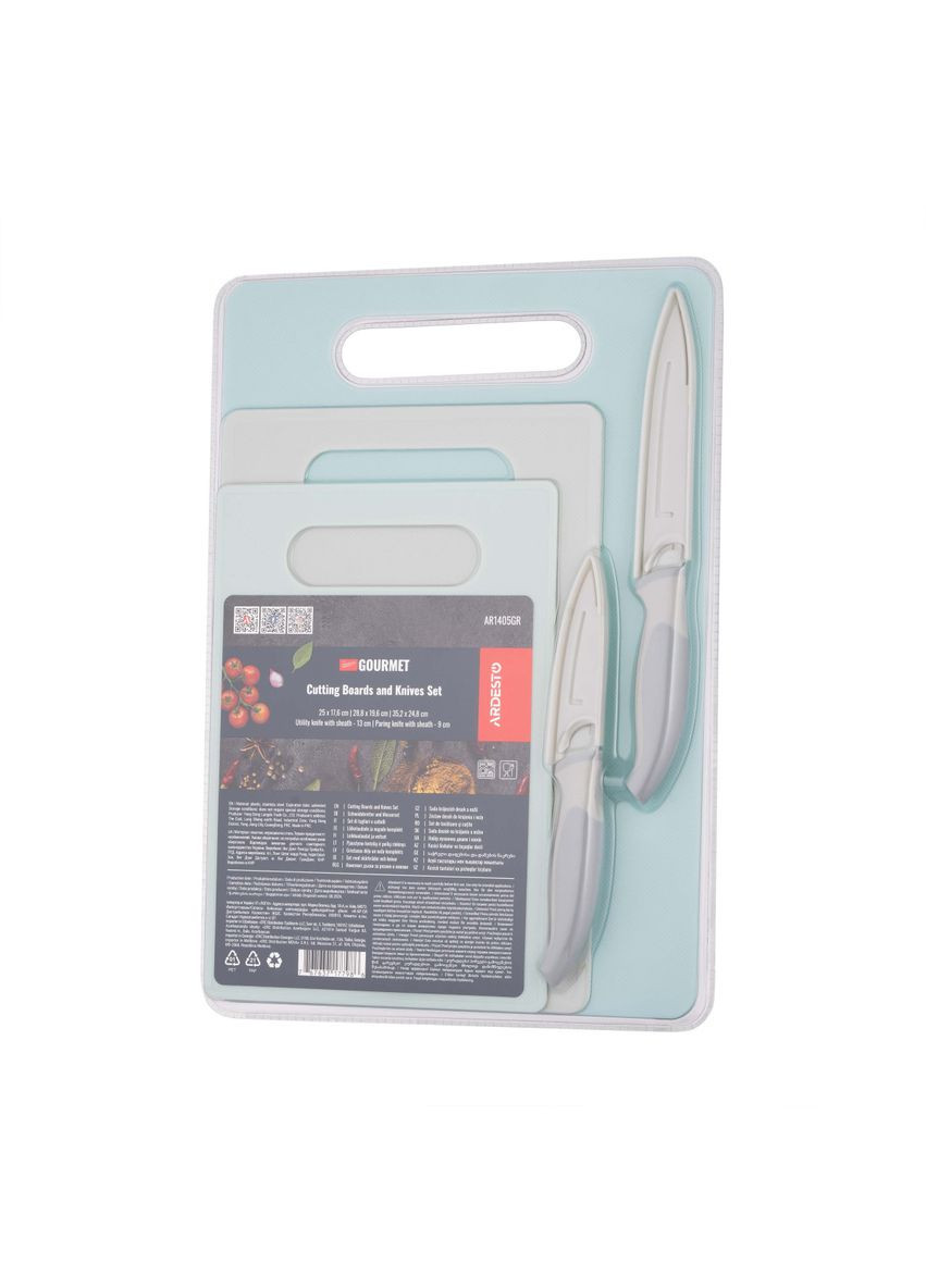 Набір кухонних дощок та ножів Gemini Gourmet AR1405GR 5 предметів Ardesto (364495394)