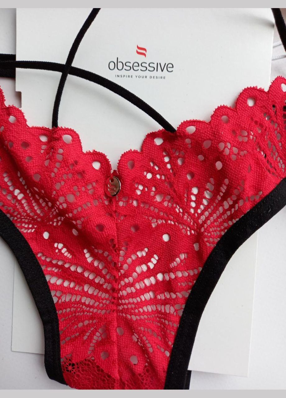 Женские красные трусики стринги размер С/М Mettia thong Obsessive (368787680)