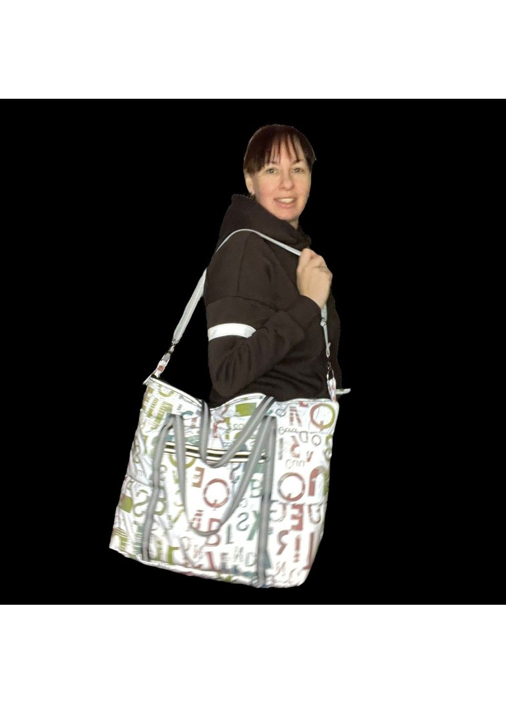 Maxi шопер Svitashka «Неонові літери» No Brand (314809345)