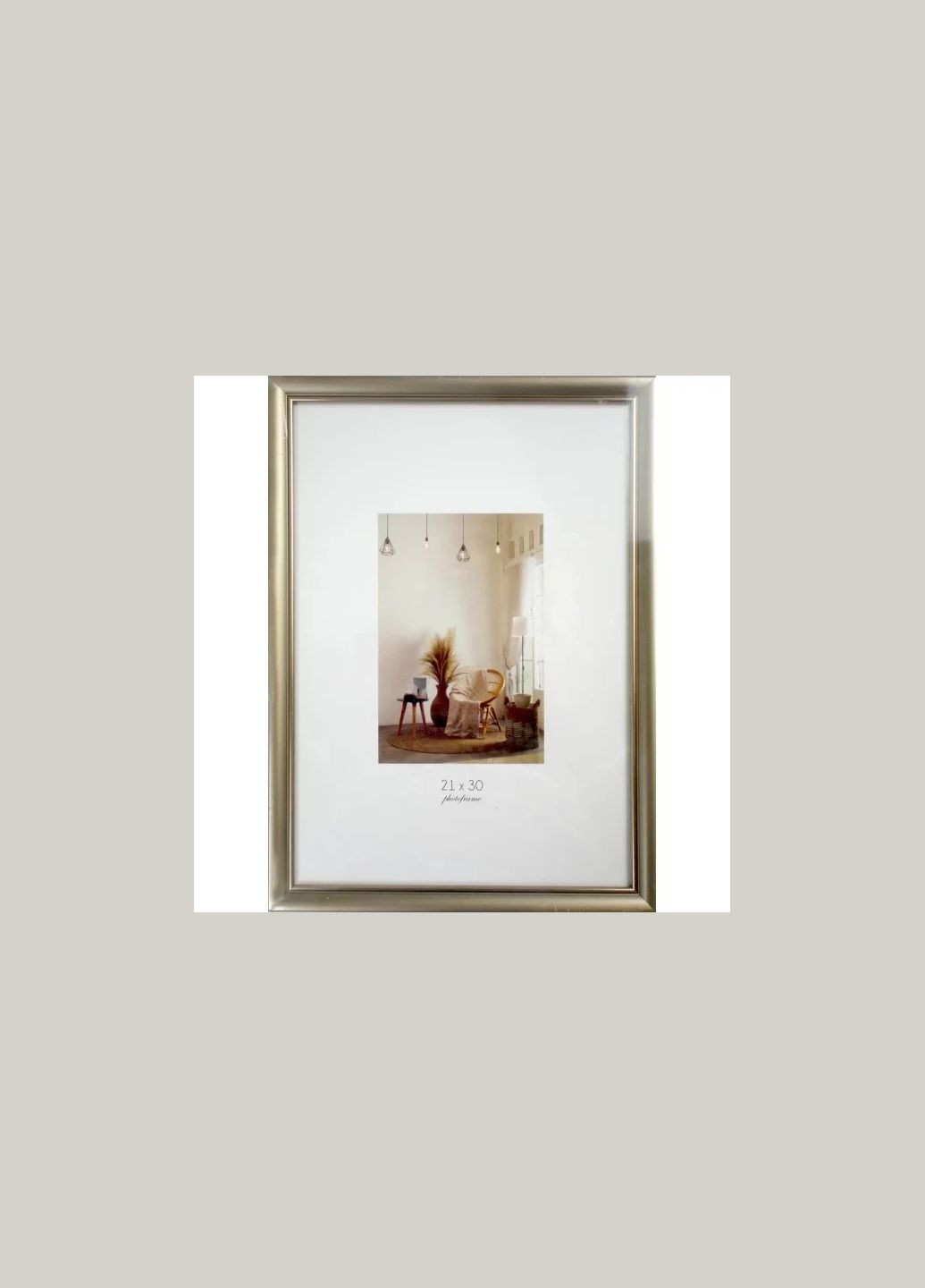 Фоторамка Elite 21х30 MK-110 металік беж.,сіра оторчка No Brand (331158505)