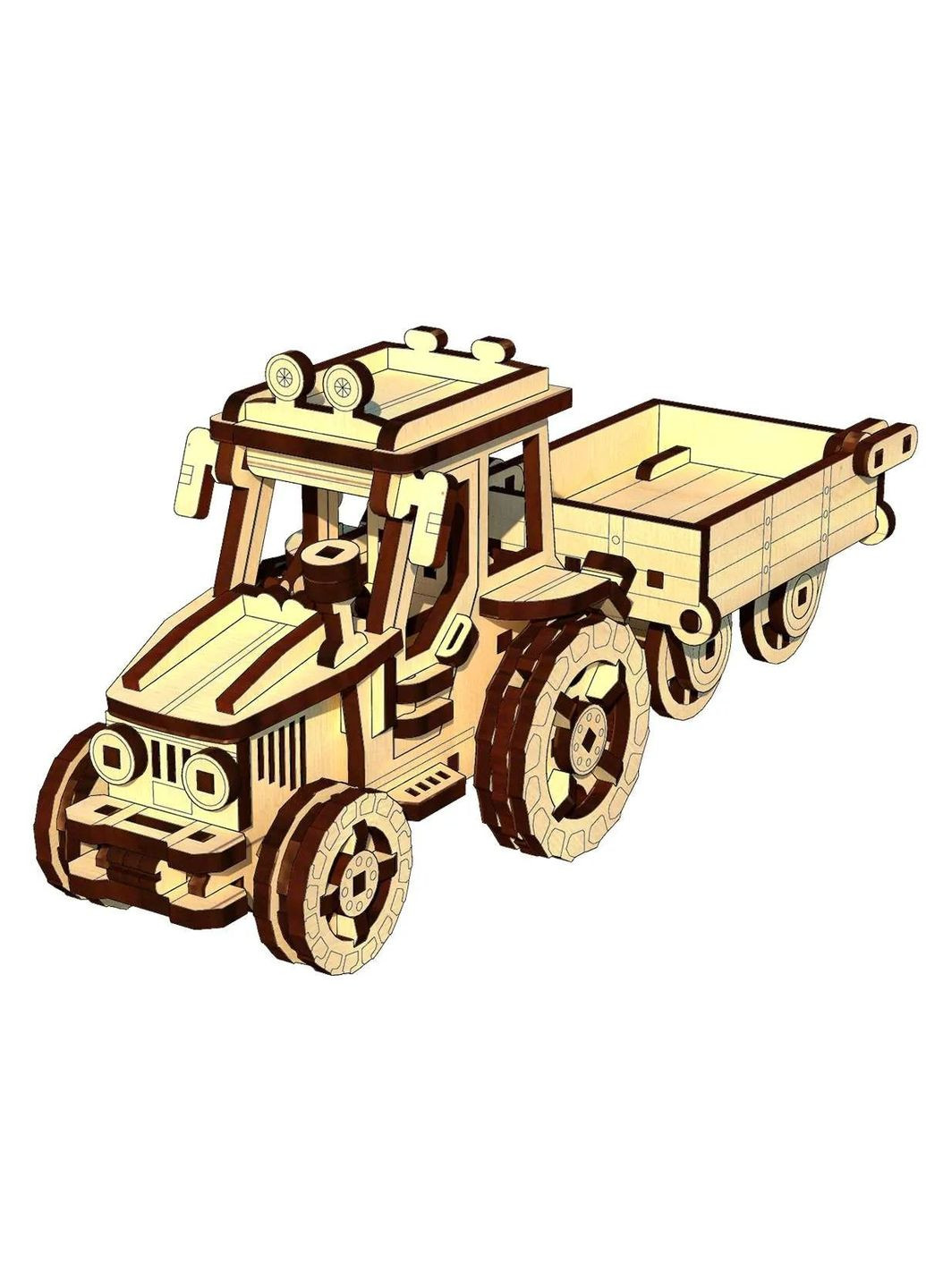 3D Пазли дерев'яний конструктор Фермер 145 дет (UPZ-012F) Pazly (364114977)