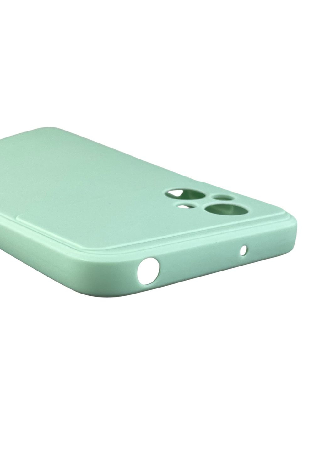 Чехол для Poco M5 с квадратными гранями с защитой камеры на сяоми поко м5 мятный Xiaomi (366019255)