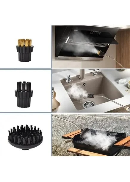 Пароочисник MS-5354 з 3 насадками 1.2L 2500W White (3_06795) Domotec (395879129)