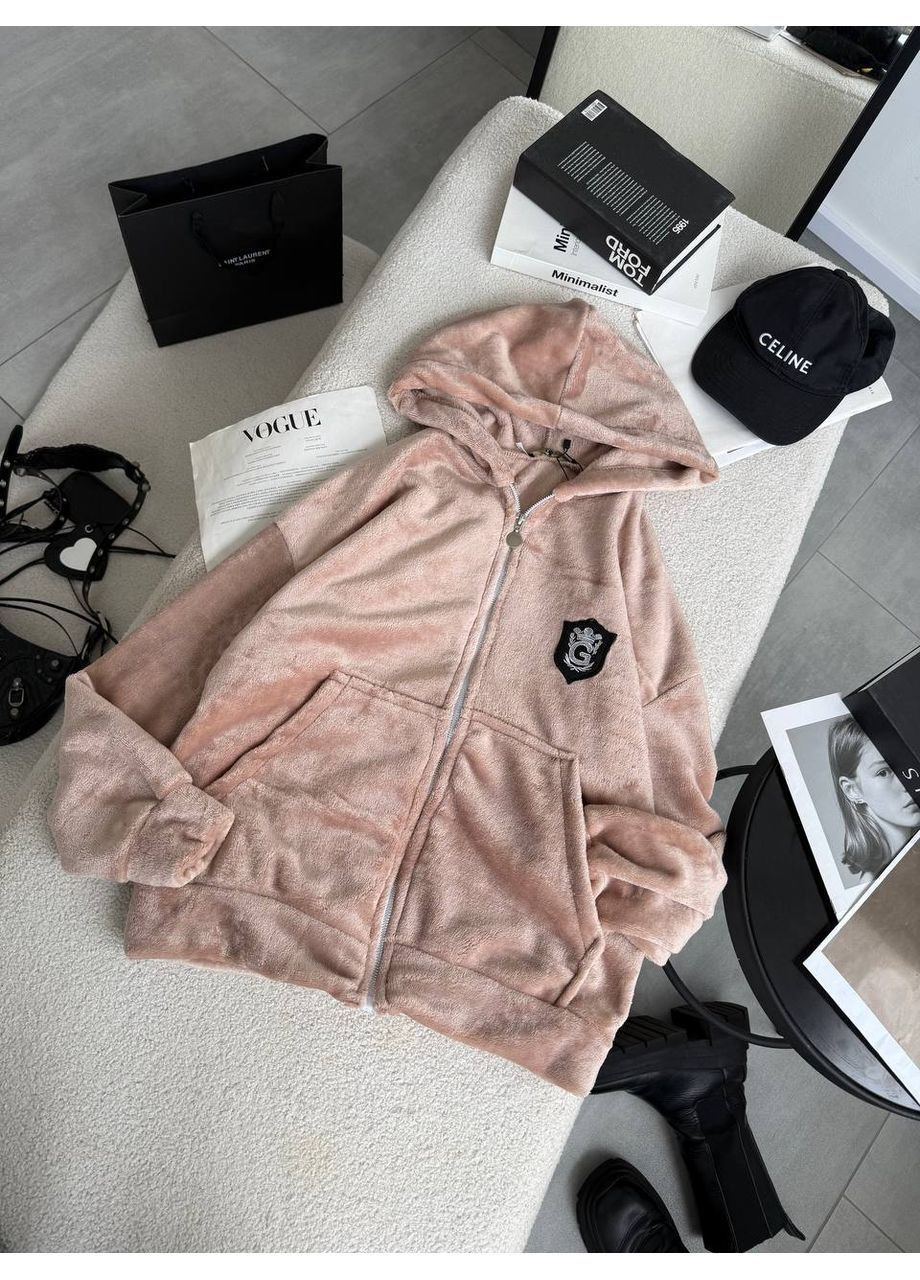 Жіночий махровий бомбер FINO Mode на блискавці (362137307)