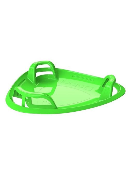 Санки-тарелка "Ледянка" DOLONI-TOYS 06551/1/2/3 зимняя ледянка для снега 62х63х20 см Зеленый No Brand (333941599)
