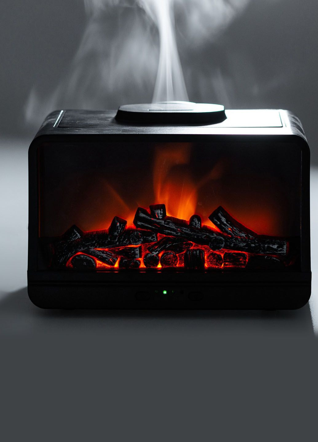 Ультразвуковой увлажнитель воздуха ночник и аромадифузор 3 в 1 Flame fireplace Камин с подсветкой 300 мл Good Idea (285895932)