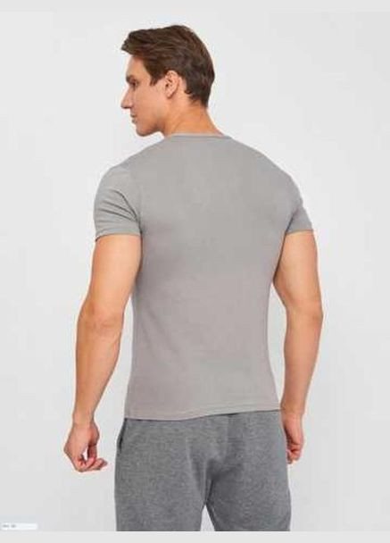 Сіра футболка t-shirt mezza manica girocollo сірий Kappa
