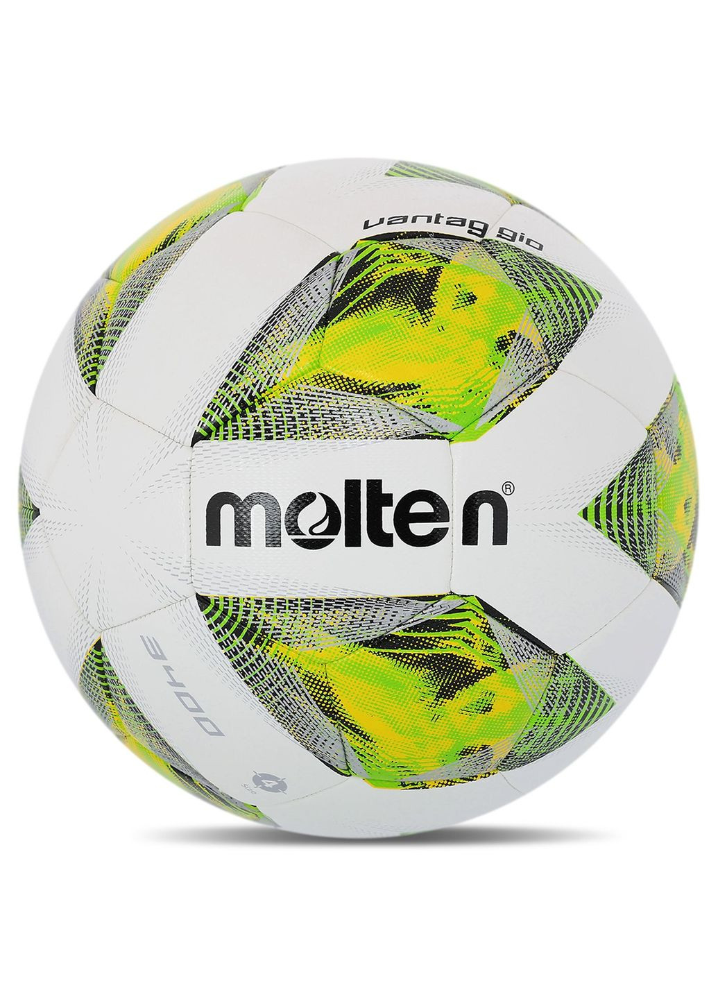 М'яч для футболу F5A3400 біло-зелений (розмір 5) Molten (367617700)