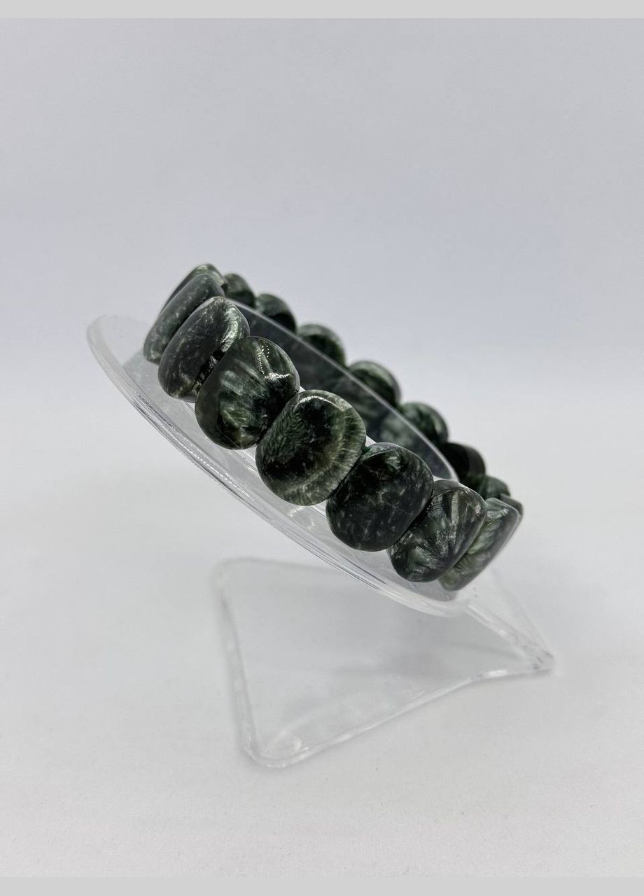 Браслет з серафініту 17 см Зелений No Brand (331610879)