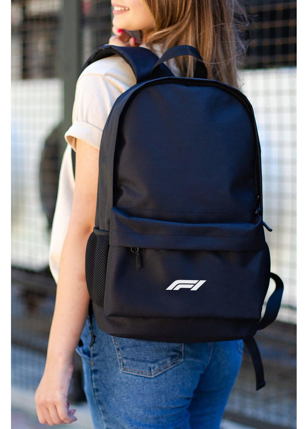 Женский Повседневный Рюкзак Школьный С Принтом F1White Without (348433055)