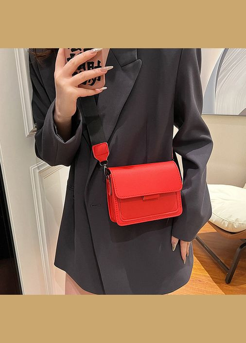 Женская классическая сумка 10461 кросс-боди через плечо красная No Brand (326487575)