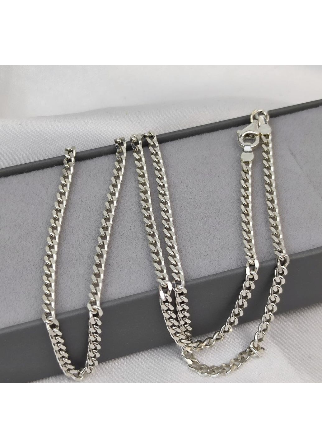 Серебряная цепочка 925 пробы плетения Панцир 2.5 мм 50 см No Brand (366882883)